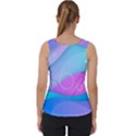 Colorful Blue Purple Wave Velvet Tank Top View2