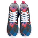 Minimalist Abstract Shaping Abstract Digital Art Minimalism Women s Lightweight High Top Sneakers View1