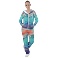 Artistic Wave Sea Women s Tracksuit by uniart180623