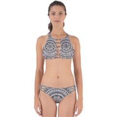 Mandala Circles Drawing Pattern Perfectly Cut Out Bikini Set