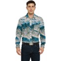 Waves Wave Nature Beach Men s Long Sleeve Pocket Shirt  View1