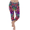 Flower Patterns Abstract Pattern Digital Art Lightweight Velour Capri Yoga Leggings View1