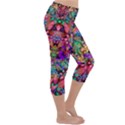 Flower Patterns Abstract Pattern Digital Art Lightweight Velour Capri Yoga Leggings View3