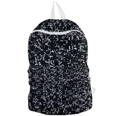 Abstract Secred Code Foldable Lightweight Backpack