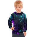 Abstract Building City 3d Kids  Hooded Pullover View1
