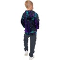 Abstract Building City 3d Kids  Hooded Pullover View2