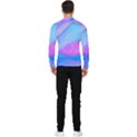 Colorful Blue Purple Wave Men s Long Sleeve Rash Guard View2