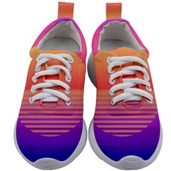 Sunset Summer Time Kids Athletic Shoes