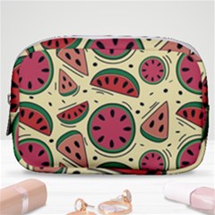 Watermelon Pattern Slices Fruit Make Up Pouch (small)