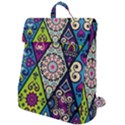 Ethnic Pattern Abstract Flap Top Backpack View1