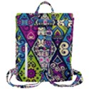 Ethnic Pattern Abstract Flap Top Backpack View3