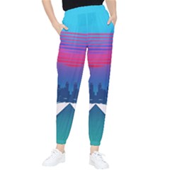 Retro Cityscape Artist Artwork Digital Art Women s Tapered Pants