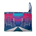 Retro Cityscape Artist Artwork Digital Art Premium Foldable Grocery Recycle Bag View3