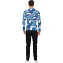 Waves Aesthetics Illustration Japanese Men s Long Sleeve Rash Guard View2