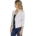 Leaves Marble Frame Background Women s Casual 3/4 Sleeve Spring Jacket View2