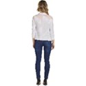 Leaves Marble Frame Background Women s Casual 3/4 Sleeve Spring Jacket View4
