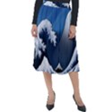 The Great Wave Off Kanagawa Classic Velour Midi Skirt  View1