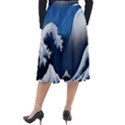 The Great Wave Off Kanagawa Classic Velour Midi Skirt  View2