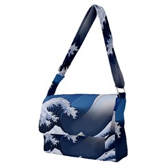 The Great Wave Off Kanagawa Full Print Messenger Bag (m)
