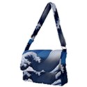 The Great Wave Off Kanagawa Full Print Messenger Bag (M) View1