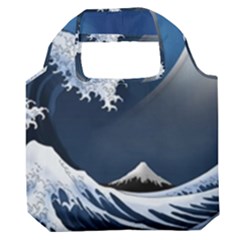The Great Wave Off Kanagawa Premium Foldable Grocery Recycle Bag