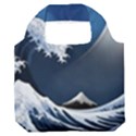 The Great Wave Off Kanagawa Premium Foldable Grocery Recycle Bag View1