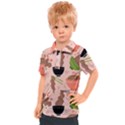 Doodle Yakisoba Seamless Pattern Background Cartoon Japanese Street Food Kids  Polo Tee View1
