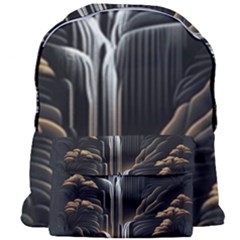 Waterfall Water Nature Springs Giant Full Print Backpack