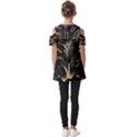 Waterfall Water Nature Springs Fold Over Open Sleeve Top View2