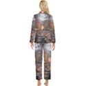 Breathe In Nature Background Womens  Long Sleeve Velvet Pocket Pajamas Set View2