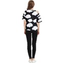 BW Clouds One Shoulder Cut Out Tee View2