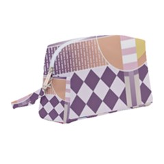 Abstract Shapes Colors Gradient Wristlet Pouch Bag (medium)