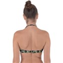 Autumn Fallen Leaves Dried Leaves Tie Back Bikini Top View2