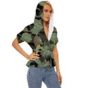 Autumn Fallen Leaves Dried Leaves Lightweight Drawstring Hooded Top View3