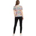 Leaves Colorful Leaves Seamless Design Leaf Women s Short Sleeve Rash Guard View2