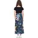 Space Theme Art Pattern Design Wallpaper Kids  Flared Maxi Skirt View2