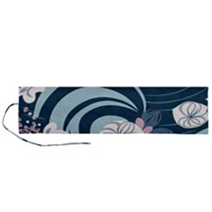 Flowers Pattern Floral Ocean Abstract Digital Art Roll Up Canvas Pencil Holder (l) by Simbadda