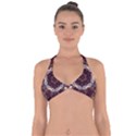 Rosette Kaleidoscope Mosaic Abstract Background Halter Neck Bikini Top View1