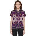 Rosette Kaleidoscope Mosaic Abstract Background Art Short Sleeve Pocket Shirt View1
