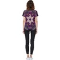 Rosette Kaleidoscope Mosaic Abstract Background Art Short Sleeve Pocket Shirt View2