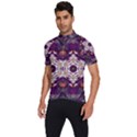 Rosette Kaleidoscope Mosaic Abstract Background Art Men s Short Sleeve Cycling Jersey View2