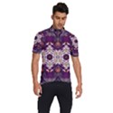 Rosette Kaleidoscope Mosaic Abstract Background Art Men s Short Sleeve Cycling Jersey View3