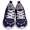 Mandala Orange Navy Kids  Lightweight Sports Shoes View1