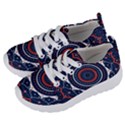 Mandala Orange Navy Kids  Lightweight Sports Shoes View2