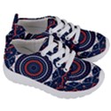 Mandala Orange Navy Kids  Lightweight Sports Shoes View3