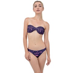 Various Cute Girly Stuff Seamless Pattern Classic Bandeau Bikini Set