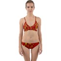Seamless Pattern Slavic Folk Style Wrap Around Bikini Set View1