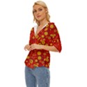 Seamless Pattern Slavic Folk Style Lightweight Drawstring Hooded Top View2