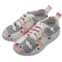 Cute Seamless Pattern With Cats Kids Athletic Shoes View2