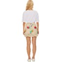 Seamless Pattern Cute Snail With Flower Leaf Mini Front Wrap Skirt View4